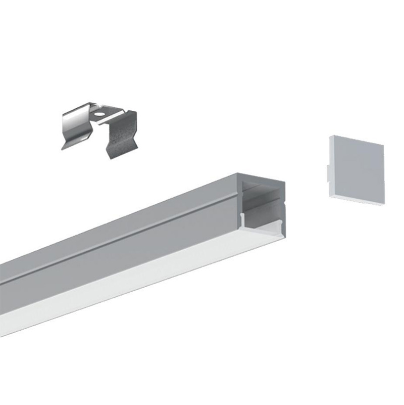 LED Anodized Aluminum U Channel For 12mm White LED Strip Lights [QSG1716]